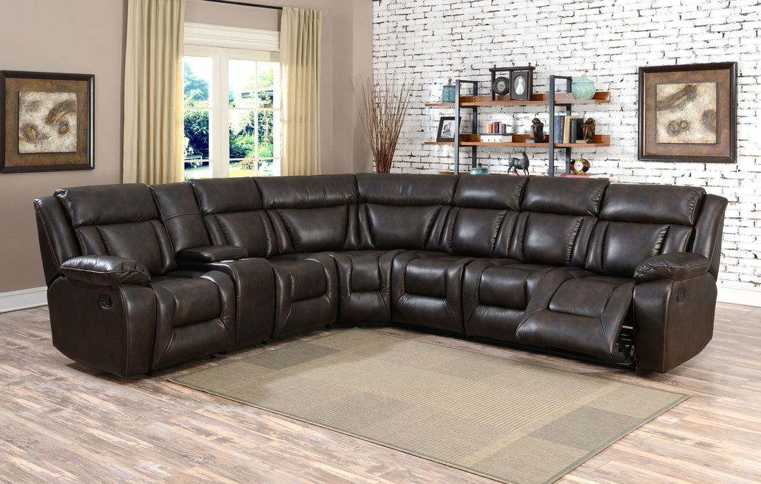 Hudson - Sectional - Brown