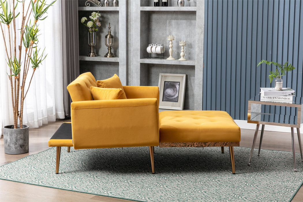 Coolmore Chaise / Lounge / Chair / Accent Chair - Mango color