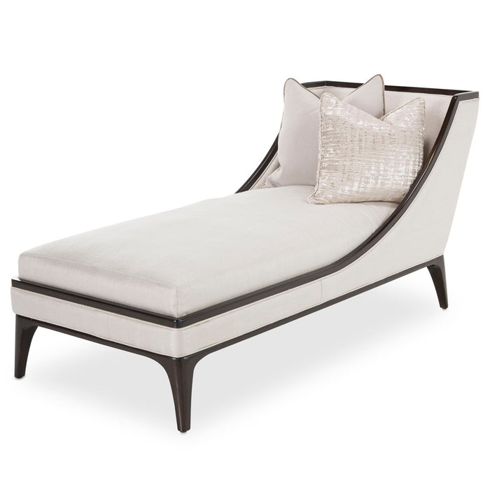 Paris Chic - Armless Chaise - Oyster/Espresso