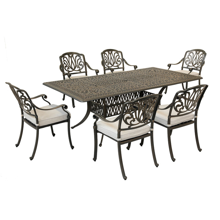 Rectangular 6 Person, Dining Set With Cushions