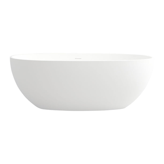 1550 Mm Free Standing Artificial Stone Solid Surface Bathtub