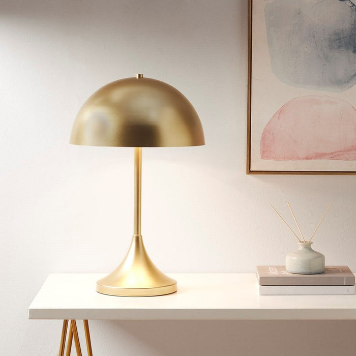 Bryson Dome-Shaped 2-Light Metal Table Lamp