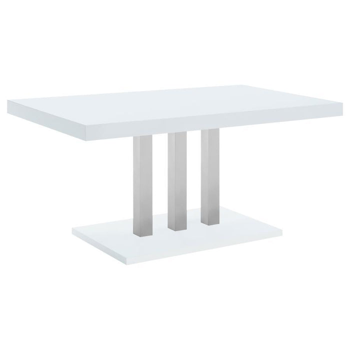 Brooklyn - Rectangular Dining Table - White High Gloss