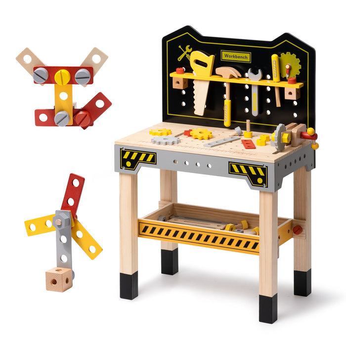 Classic Wooden Workbench For Kids, Great Gift For Children For Christmas, Party, Birthday