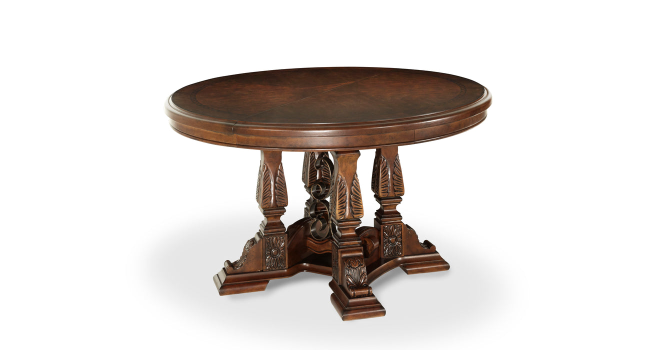 Windsor Court - Round Dining Table - Vintage Fruitwood
