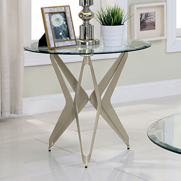 Alvise - End Table - Champagne