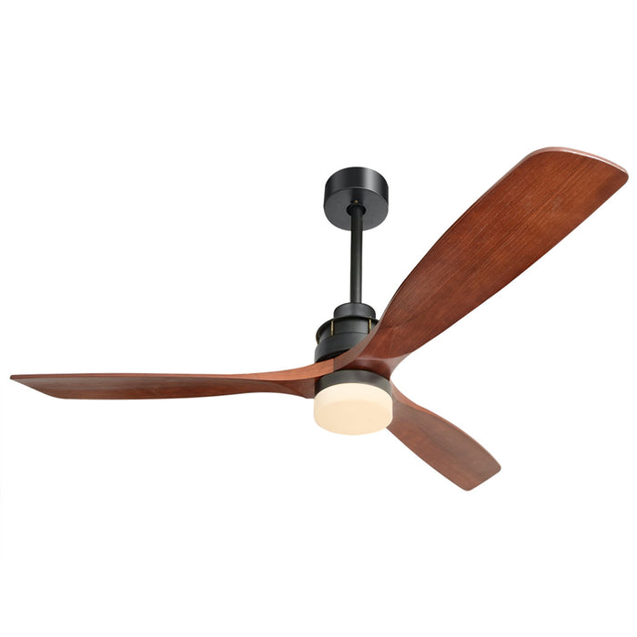 60Inch 3 Solid Wood Blade Dc Motor Ceiling Fan Decorate For The Living Room Corridor Lighting Fixture