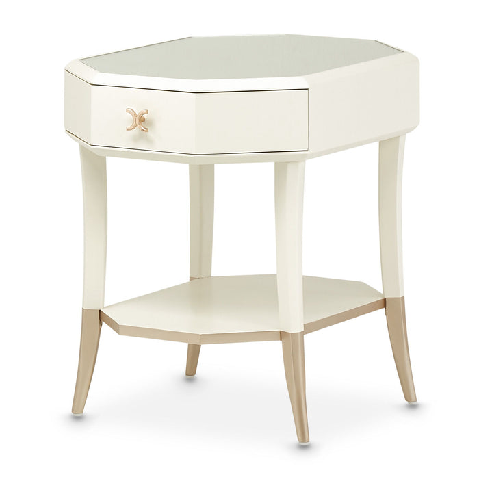 La Rachelle - Octagonal End Table - Champagne