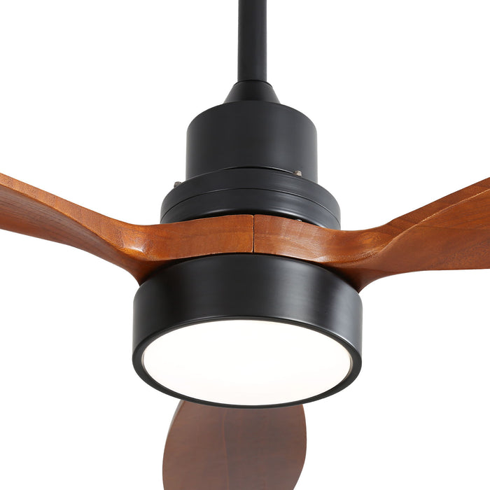 Integrated Led Indoor Low Profile Ceiling Fan With Light Kit And Remote Control For Patio Living Room