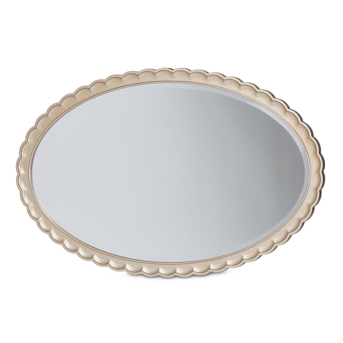 Malibu Crest - Oval Wall Mirror - Chardonnay