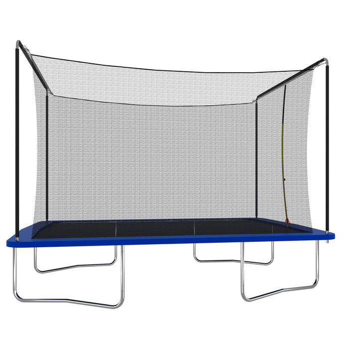 8 Ft By 12 Ft Rectangular Trampoline Blue Astm Standard Tested And Cpc Certified