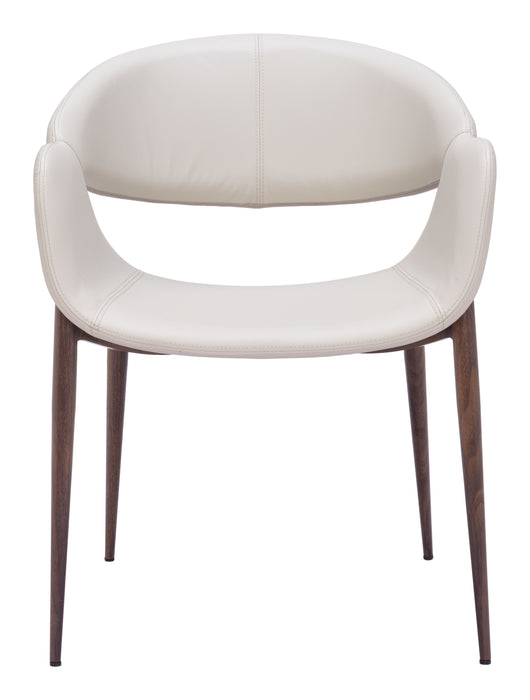 Limay - Dining Chair - Beige / Walnut