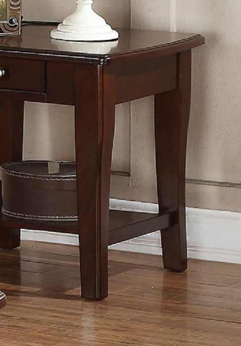 Modern Wooden Brown 1 Piece End Table Living Room Sofa Side Table