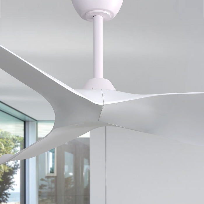 52 Inch Indoor Ceiling Fan With 6 Speed Remote 3 Solid Wood Blade Reversible Dc Motor For Living Room