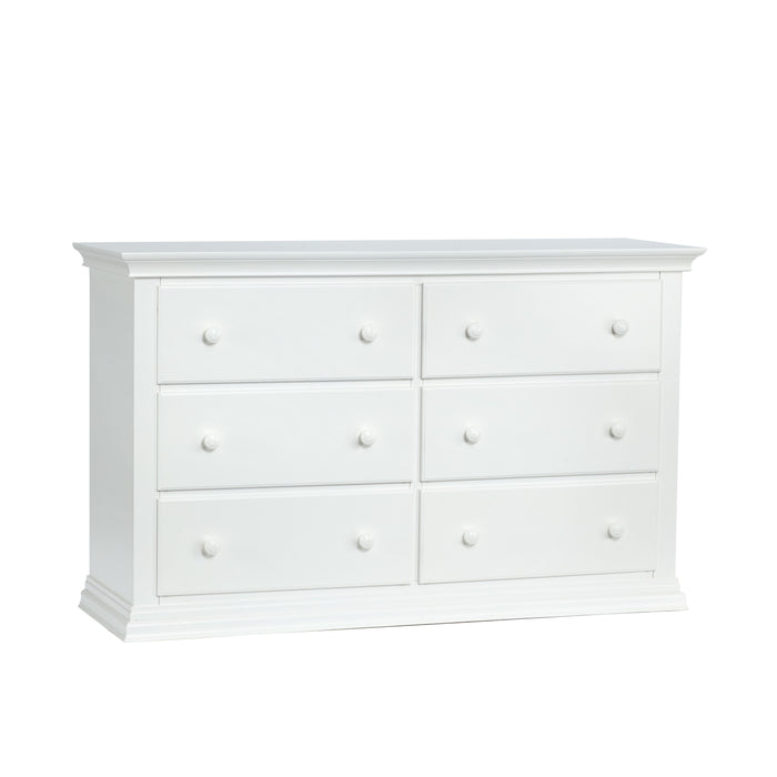 Universal 6 Drawer Dresser White