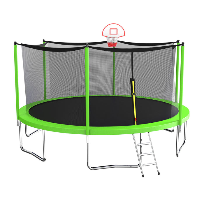 14Ft Trampolines Green