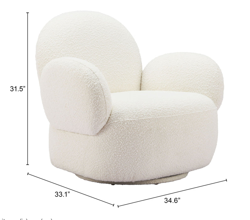 Pilka - Swivel Chair - White