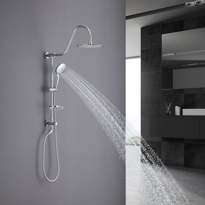 Complete Shower System With Rough In-Valve - Chrome