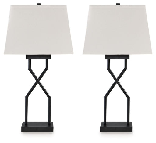 Brookthrone - Metal Table Lamp (Set of 2) - Black Signature Design by Ashley®
