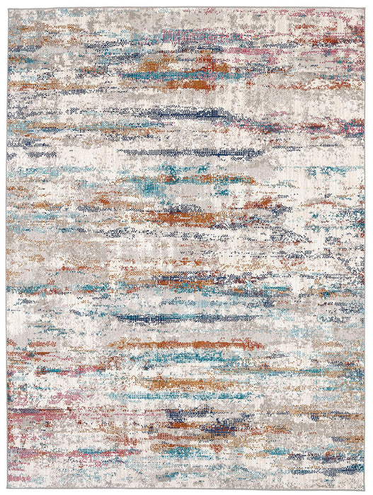 Montijo - 5' x 8' Area Rug - Distressed Multi