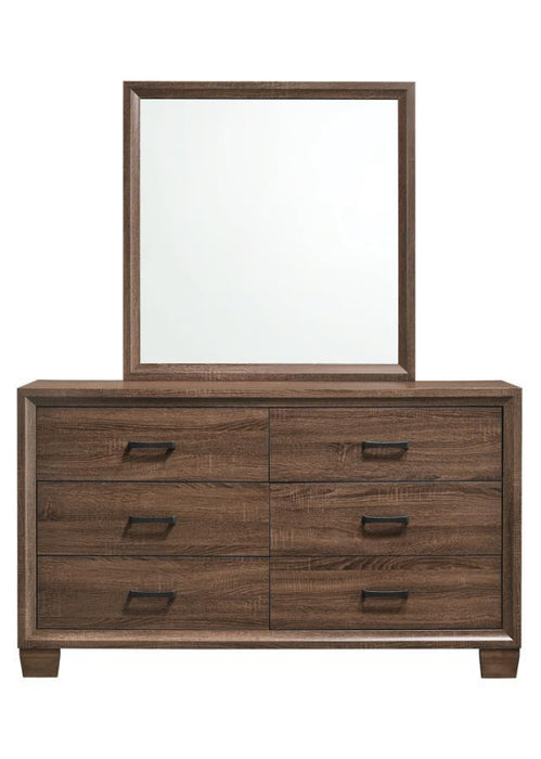 Brandon - Dresser Mirror - Warm Brown