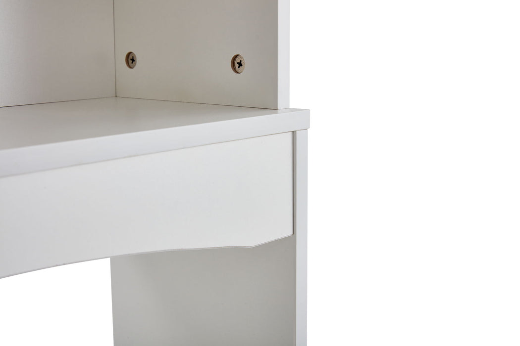 Home Bathroom Shelf Over-The-Toilet, Bathroom Spacesaver, Bathroom Storage Cabinet Organizer - White