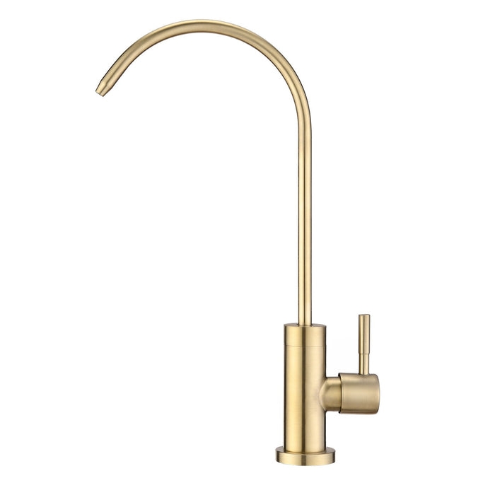 Kitchen Water Filter Faucet, Drinking Water Faucet - Brushed Gold