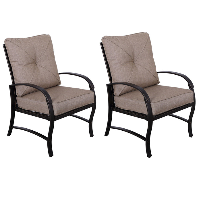 Modern Dining Chair With Back And Seat Cushion, (Set of 2)