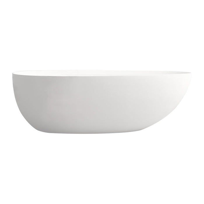 1500Mm Small Size Solid Surface Stone Bathroom Freestand Bathtub - White