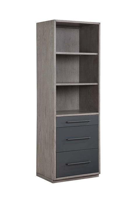 Estevon - Bookshelf - Gray Oak Finish