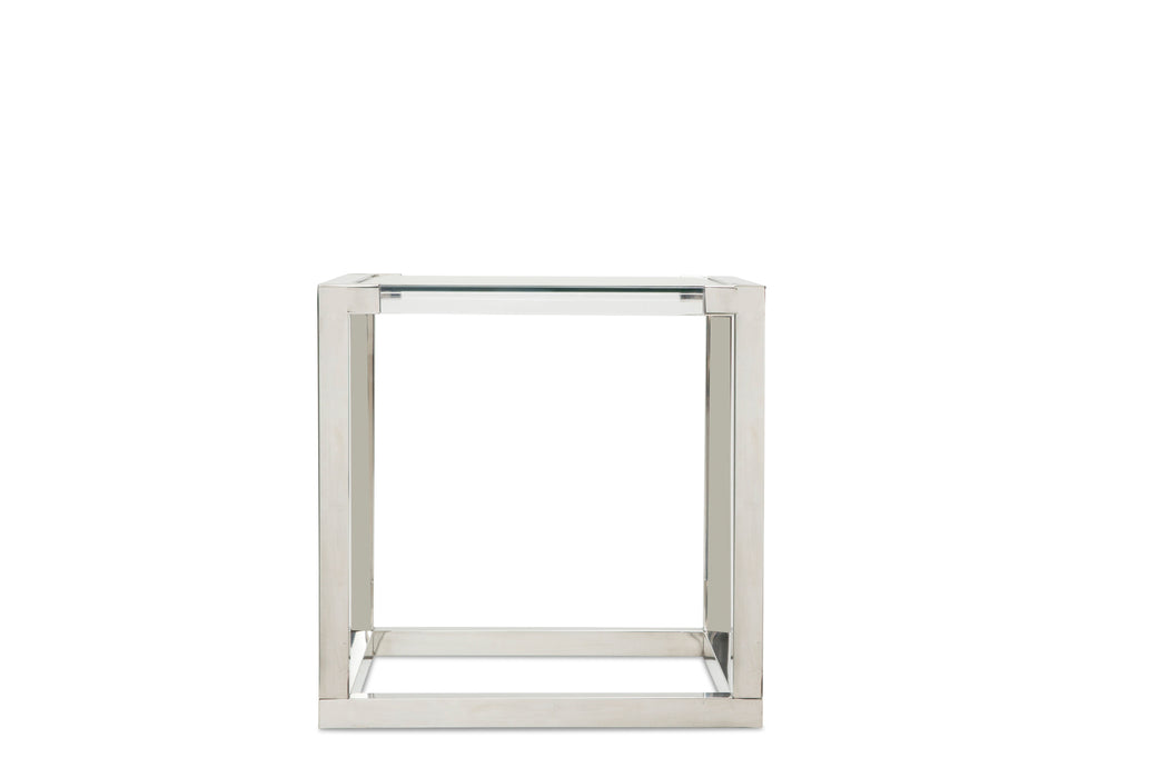 State St. - Square End Table - Stainless Steel