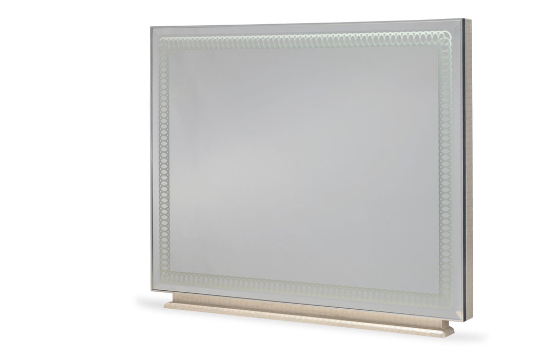 Hollywood Swank - Rectangular Dresser Mirror - Crystal Croc