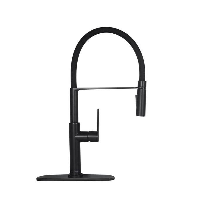 Pull Down Single Handle Kitchen Faucet - Black