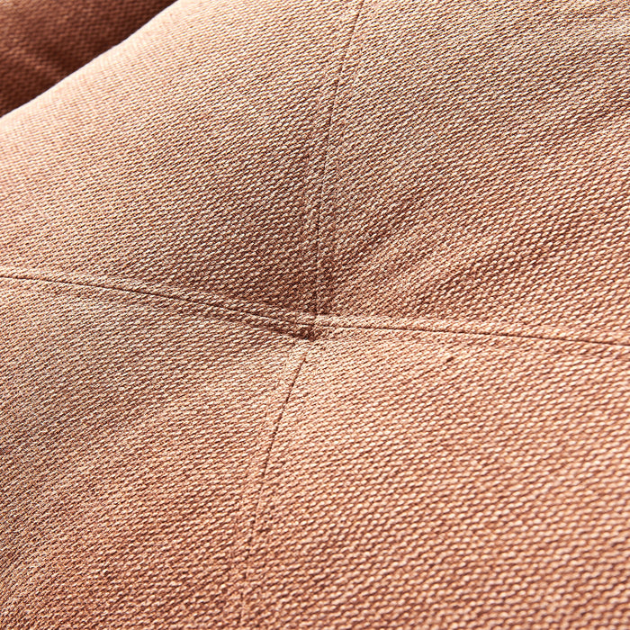 Linen Fabric Faux Leather With Wood Leg 2 And 3 Sectional (Brown)